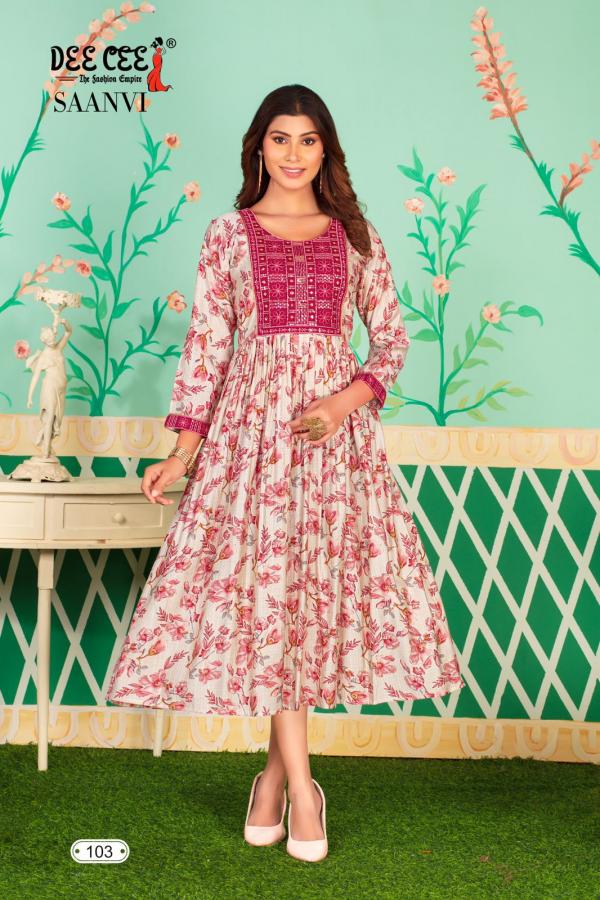 Deecee Saanvi Chanderi Fancy Kurti Collection